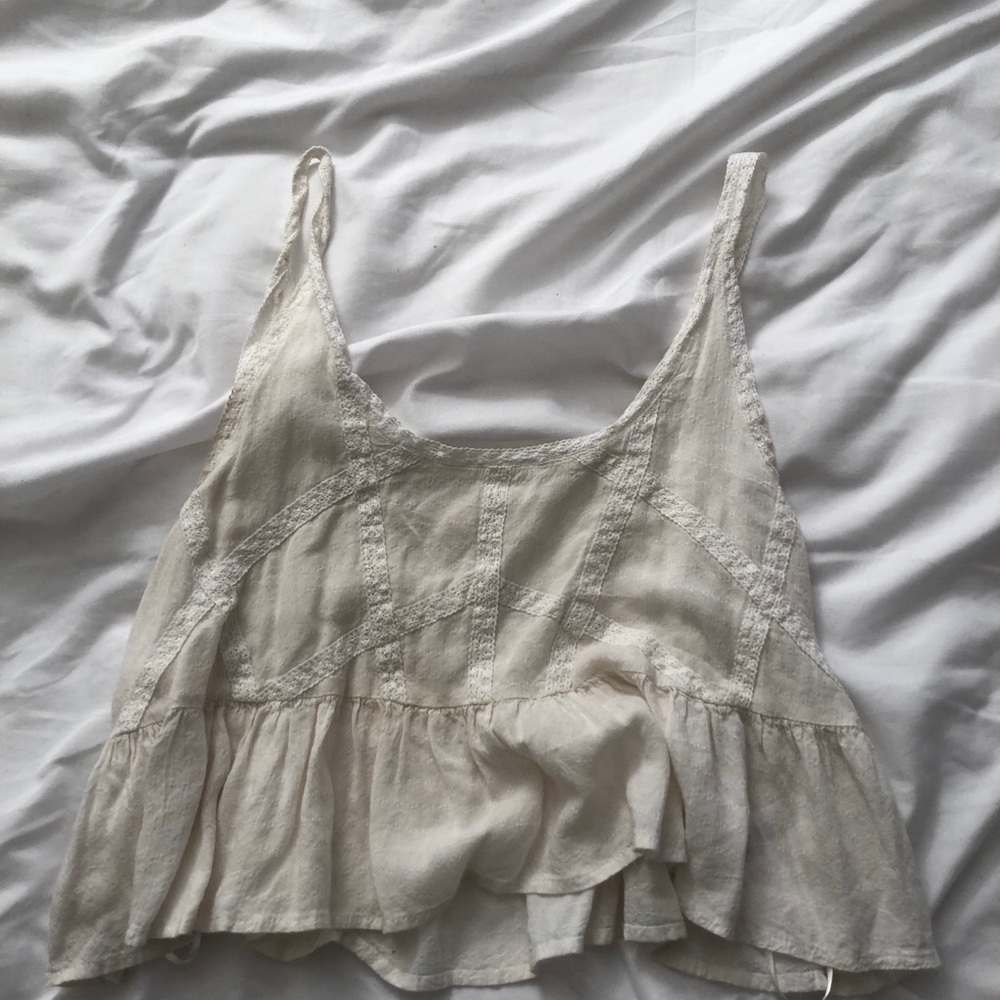 WHITE BOHO TANK